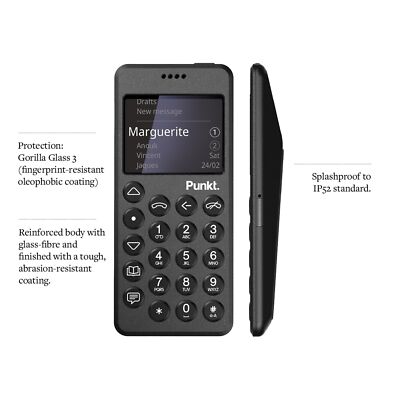 Punkt. MP02 Minimalist 4G LTE Cell Phone - 2GB RAM, 16GB Storage