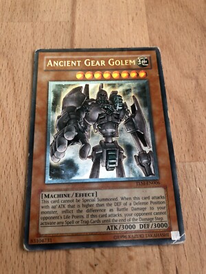 Ancient Gear Golem TLM-DE006 Ultimate Rare Unl Edition Yugioh Karte
