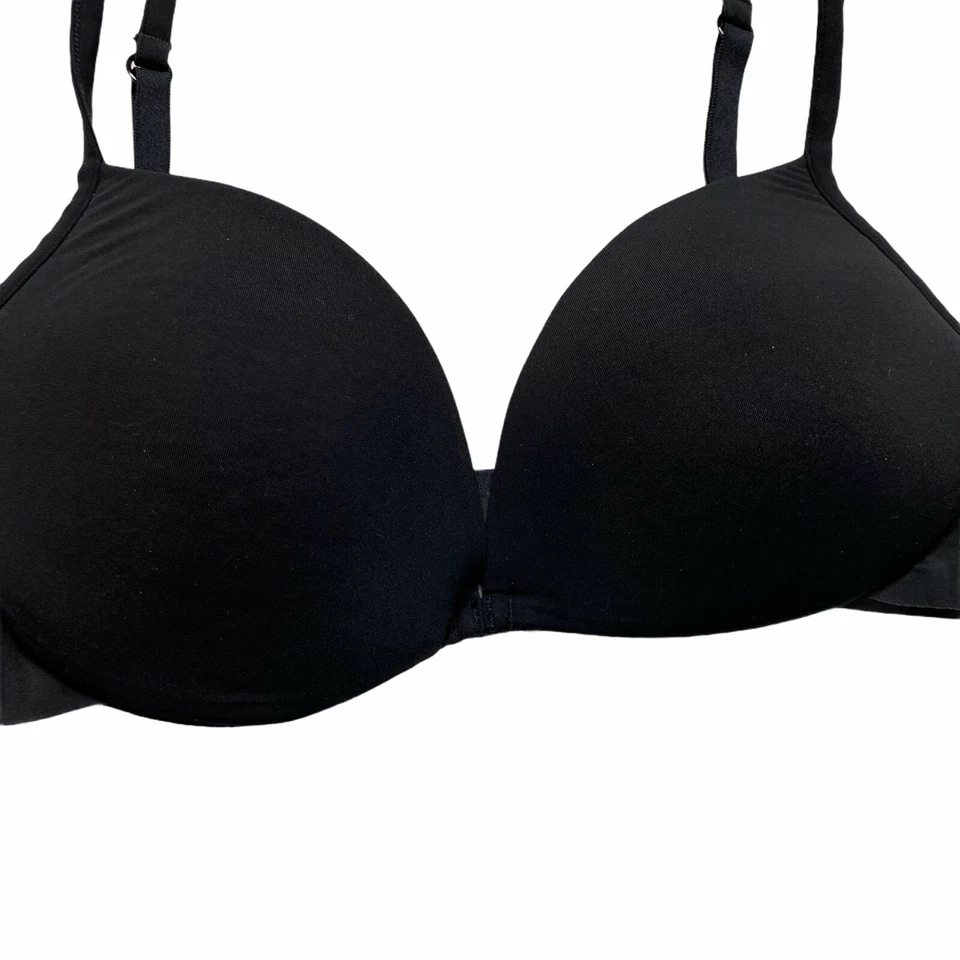 Sujetador push up ligeramente acolchado con aros La Perla negro DEFECTUOSO 32C para mujer Foto 4 de 4