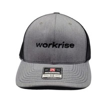 Richardson Trucker Hat Heather Grey Mesh Snapback Workrise NEW