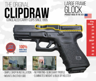 #ad #ad Clipdraw Belt Clip for Glock Large Frame IWB Black Ambidextrous Clip Holster $29.95