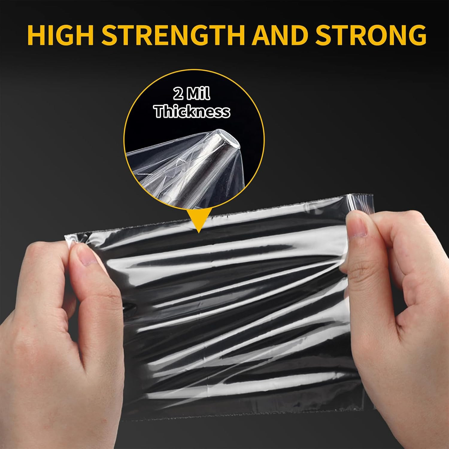 200 Pack Small Plastic Bags for Jewelry, Mini Baggies 4 Assorted Sizes. 2X3 3X3