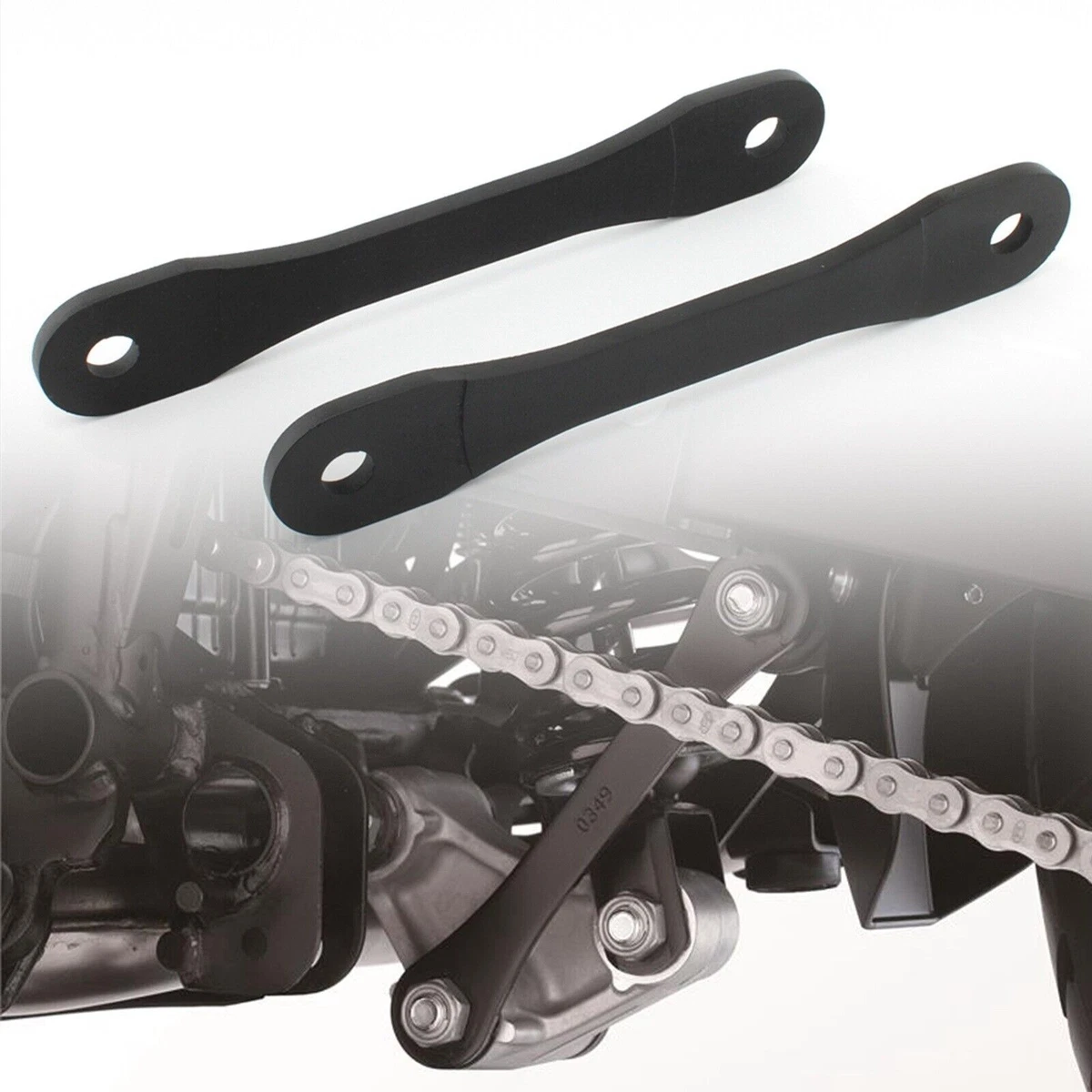 Black Motocycle Adjustable Lowering Link Kit Fit Kawasaki VERSYS X