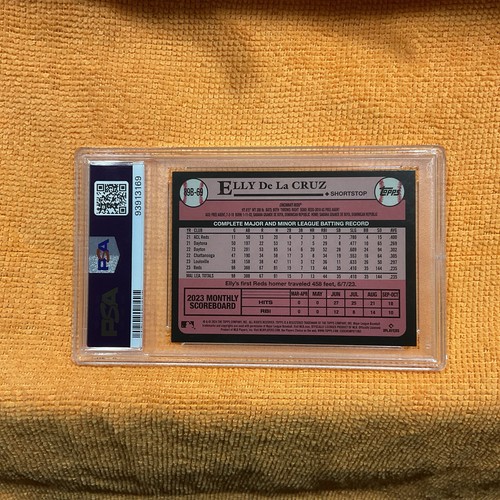 2024 Topps Elly De La Cruz Rookie 1989 Topps #89B69 Cincinnati Reds PSA 10 Gem - Picture 4 of 4