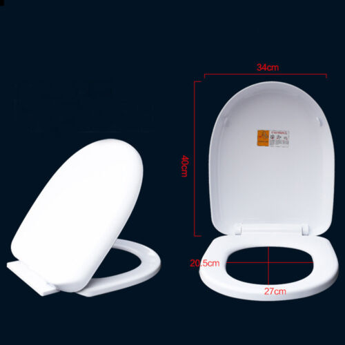 WC Sitz Toilettendeckel Kunststoff ABSENKAUTOMATIK Toilettensitz Deckel U WYS - Bild 1 von 1