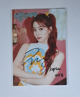 K-Pop Kep1er Xiaoting signed/signierte Doublast page/Albumseite