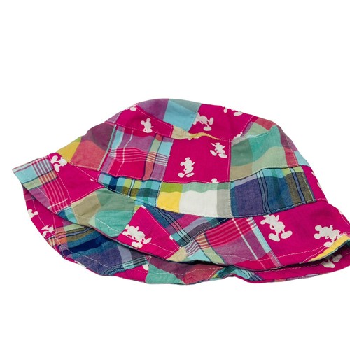 Disney Mickey Mouse Pink Plaid Bucket Hat Adult OSFM 100% Cotton NWOT - Picture 5 of 7