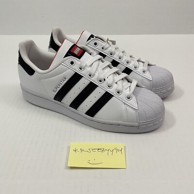 GS Size 7 | Womens 8.5 Adidas x Lego White Superstar Shoes GV8885 Youth