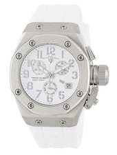 Swiss Legend 10535-02-SA Women's Trimix Diver Chronograph Watch White New in Box