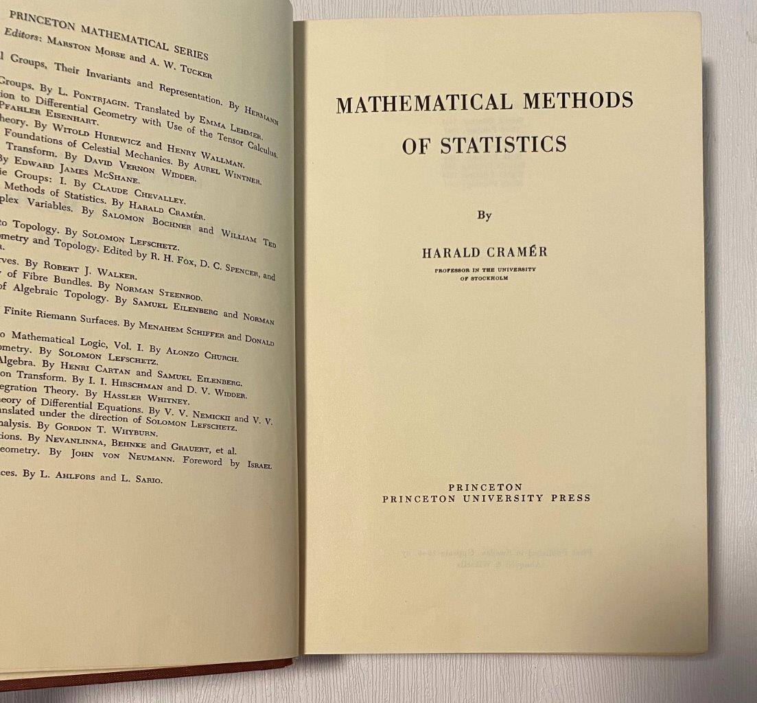 Mathematical Methods of Statistics. (PMS-9) (Princeton Landmarks in Mathematics and Physics) Cramer， Harald Mathematical Methods Of Statistics : Harald Cramer : Free