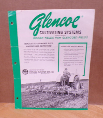 1965 Glencoe Cultivators Colored Dealer Brochure Glencoe Minnesota Agriculture