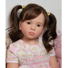 40'' Huge Reborn Doll Painted Kit Toddler Girl with Cloth Body Handmade DIY Part