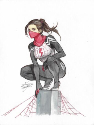 SILK watercolor pinup ORIGINAL Comic Art Inhyuk Lee