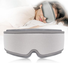 Weighted Sleep Mask with 100 Blackout, Adjustable Strap  Travel Bag