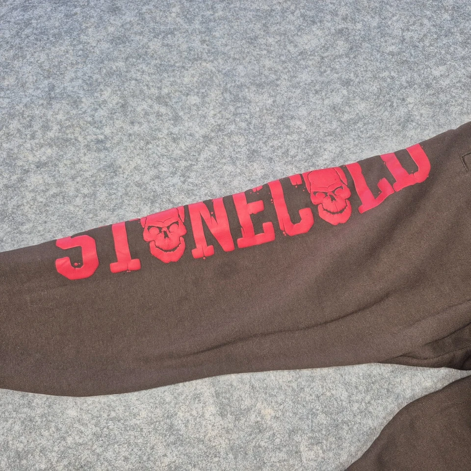 Pantalones deportivos WWE Shoe Palace para hombre medianos marrón piedra fría Steve Austin lucha libre Foto 2 de 4