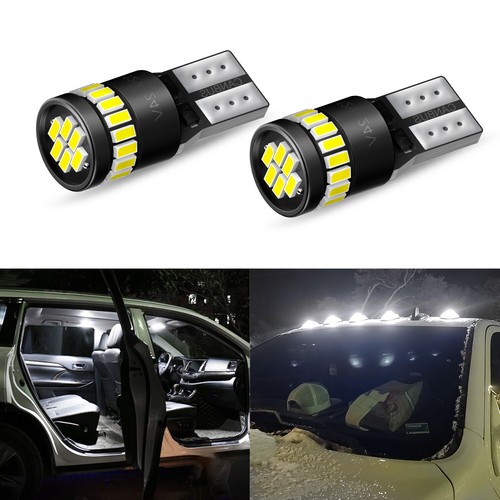2x AUXITO T10 Super Brillante LED Universal T10 194 168 Mapa Cúpula Bombillas Blancas 2825 - Imagen 11 de 11