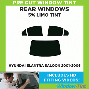 PreCut Window Film 5% VLT Limo Black Tint for Hyundai Elantra Hatch 2013-2017