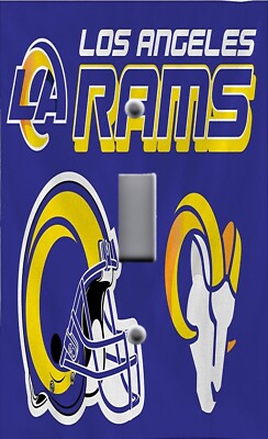 LOS ANGELES RAMS NFL FOOTBALL image on Light Switchplate Wall Outlet NEW
