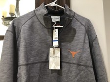 Texas Longhorns Tommy Bahama Mens Gray 1/4 Zip Jacket XL NWT