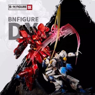 Set of 2 Bandai BN Figure DX Series Gundam statue nu VS Sazabi and