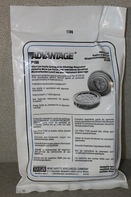 MSA Advantage P100 Low Profile Cartridges Filters 815369 