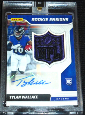 2021 Panini Rookie Ensigns NFL Shield Logo Patch #d 1/1 Tylan Wallace ...