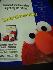 ELMOPALOOZA Promo Poster Ad Jimmy Buffett STEVEN TYLER The FUGEES