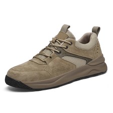 Zapatos informales de skate de cuero para hombre Ocio Caminar Viaje Tenis Calzado de trekking