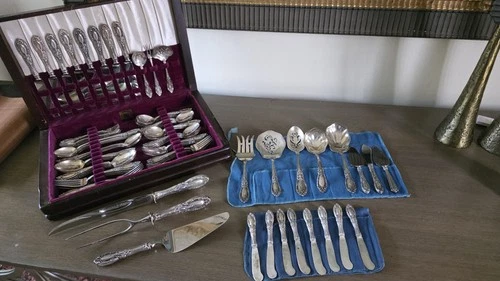 King Richard by Towle Mono "S" Sterling Silver Flatware Service For 8 - 89 pcs.