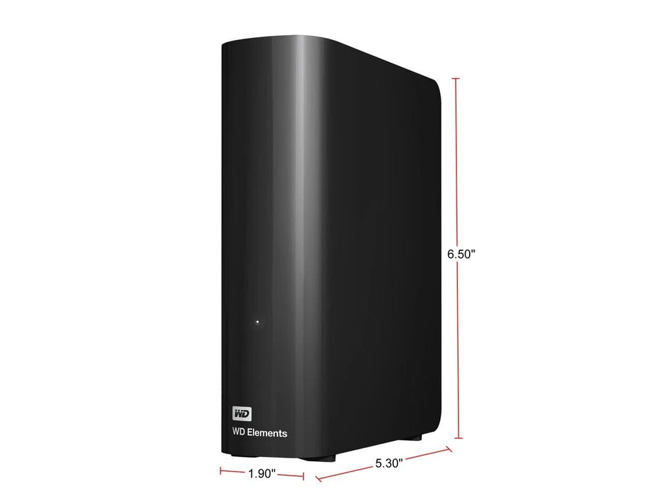 WD Elements 6TB USB 3.0 Desktop External Hard Drive WDBWLG0060HBK-NESN Black - Image 4 of 4