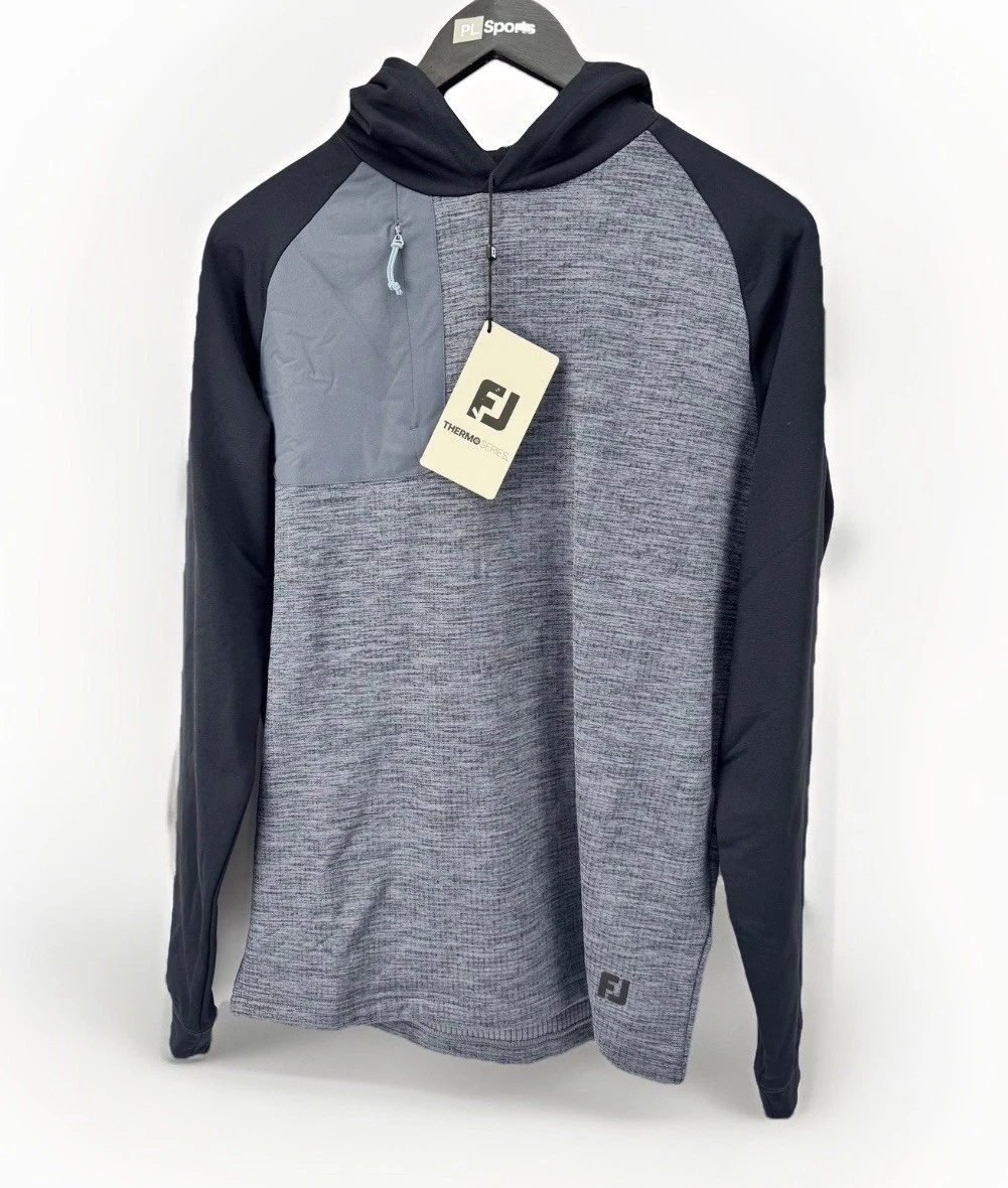 FootJoy Thermo Series Hoodie Men's Small Charcoal Black Activewear/33752
