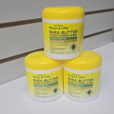 Jamaican Mango & Lime Conditioning Shine Shea Butter Moringa Honey 5.5oz 3pk