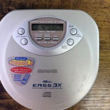 Aiwa XP-V7260C Personal CD Player w/ 48 Second AntiShock Tested Working Clean