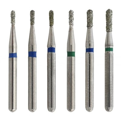 Dental Diamond Bur Pear 830 Long Pear 830L Coarse Medium FG 330 Burs High Speed
