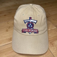 VTG Tennessee Titans ALT Sword Club Member Stadium Khaki Strapback Hat Cap NFL