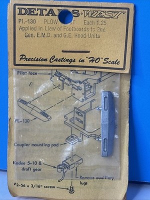 Details West PL-130 Snow Plow Pilot Metal Casting for 2nd Generation Hood Units