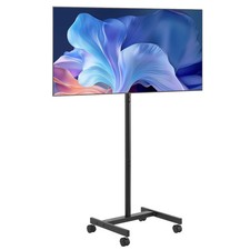 Rolling TV Stand Mobile TV Cart Suit for Various Sizes TV Portable with Wheels