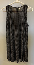 Old Navy Womens Black & White Floral Dress Sleeveless Size L NWOT