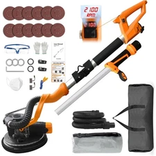 Electric Drywall Sander (1050W) With Vacuum, Heavy Duty Drywall Sander 