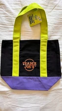 Trader Joe’s Limited Edition Mini Canvas Tote Bag – Multi-Color Collection
