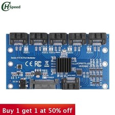 SATA3.0 1-to-5 Hard Drive Adapter Card PC Motherboard 3G/6Gbps PM Expansion Card