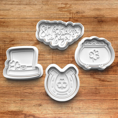 St. Patrick s Day Ausstecher Set | Kleeblatt & irisches Thema 3D gedruckt