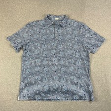 Johnnie O Hangin Out Polo Shirt Mens XL Performance Floral Hawaiian Golf