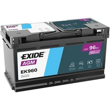 Exide Battery 12V 96Ah 850A fits Aston Martin DB11 Vantage 2021 on 4.0