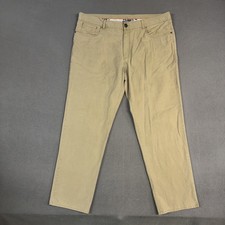 Tommy Bahama Pants Men's 40x32 Brown Relaxed Straight Cotton Blend Twill Preppy