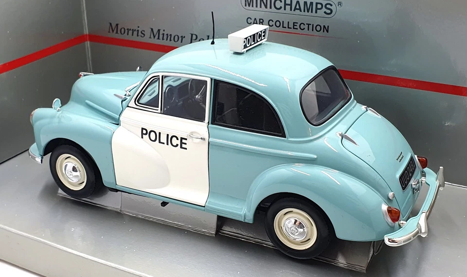 Minichamps 1/18 Scale 150 137090 - Morris Minor Police - Blue/White - Image 2 of 4