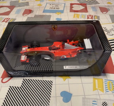 Hot Wheels Ferrari F2003-GA Michael Schumacher 1:18 Formel 1 Modellauto OVP