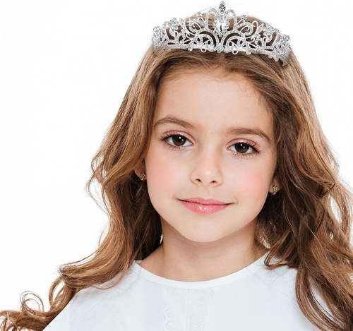 Elegant Crystal Tiara Crown for Women and Girls - Bridal and Party Accessory - Picture 3 of 12