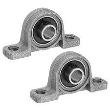 2 Pcs 3/8" Pillow Block Bearings Vertical Inner Bore Ball Housing Mounted