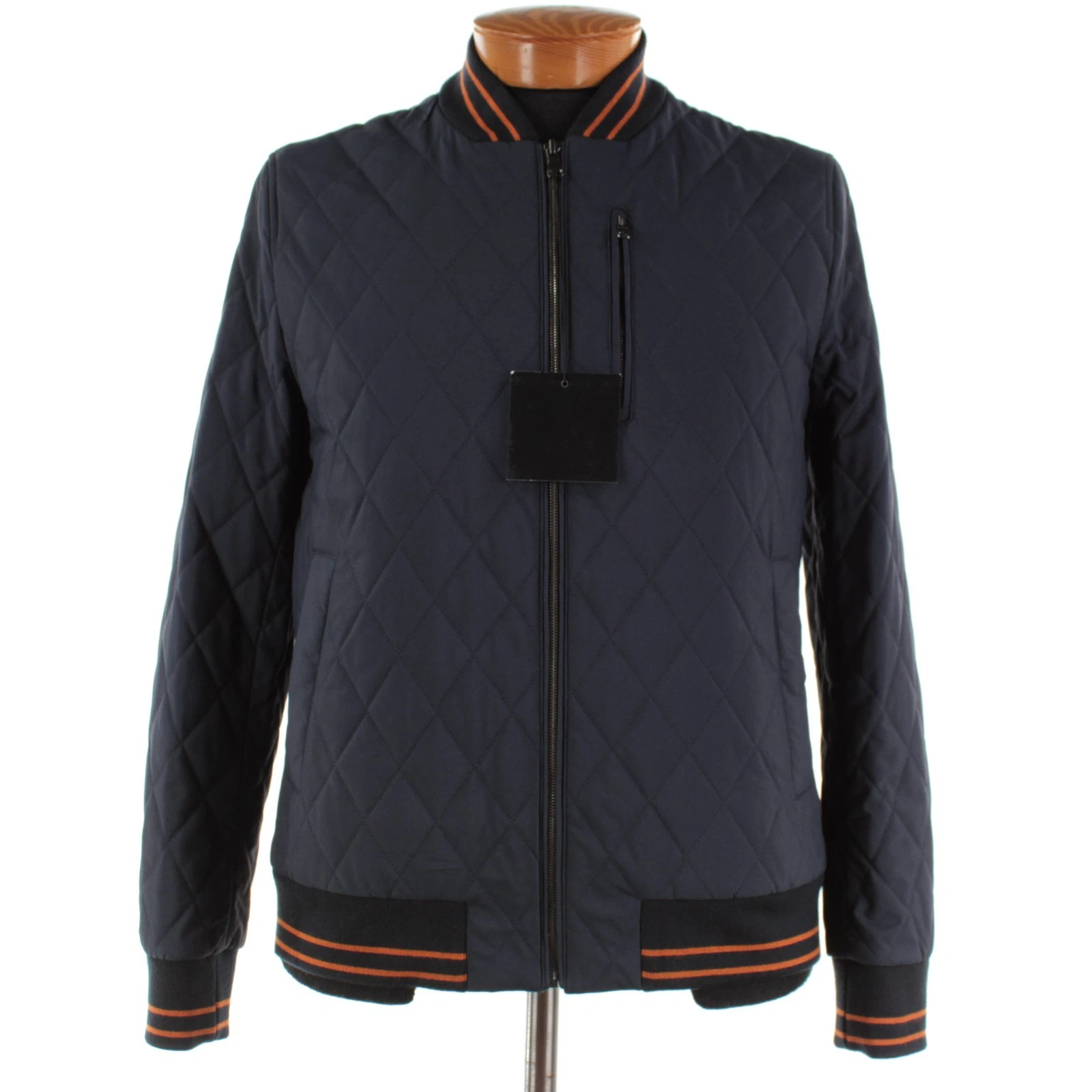 Cardinal of Canada NWT Polyester Quilted Bomber Jacket Size 40 (M US) In Blue image 1